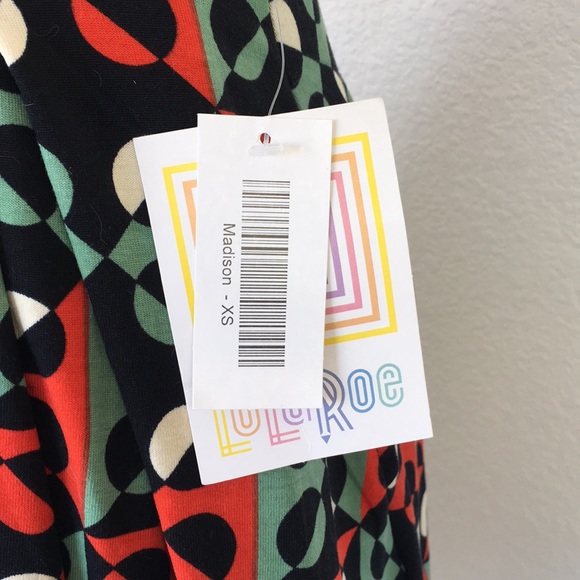 NWT Lularoe XS Madison skirt W/ pockets - Picture 4 of 6